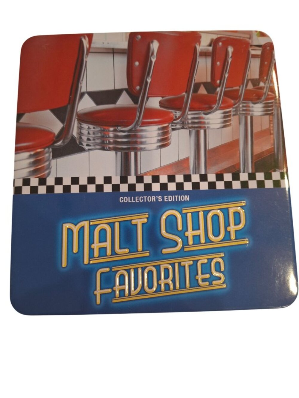Malt Shop Favorites Collector's Edition Empty Tin Box 50s Diner Retro Decor